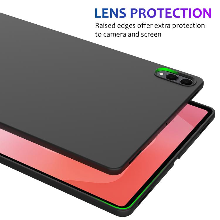 For Samsung Tab S11 Ultra Pure Color Liquid Silicone Shockproof Tablet Case