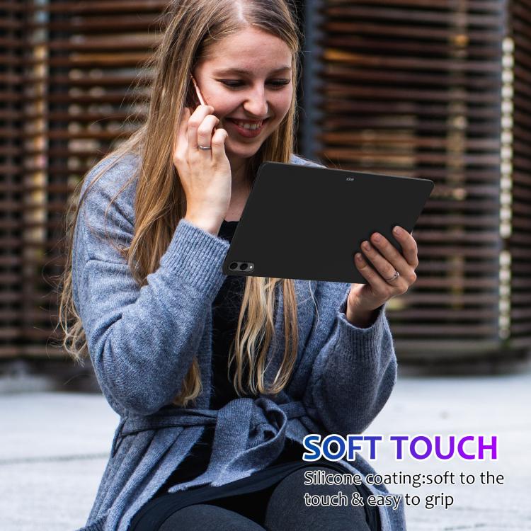 For Samsung Tab S11 Ultra Pure Color Liquid Silicone Shockproof Tablet Case