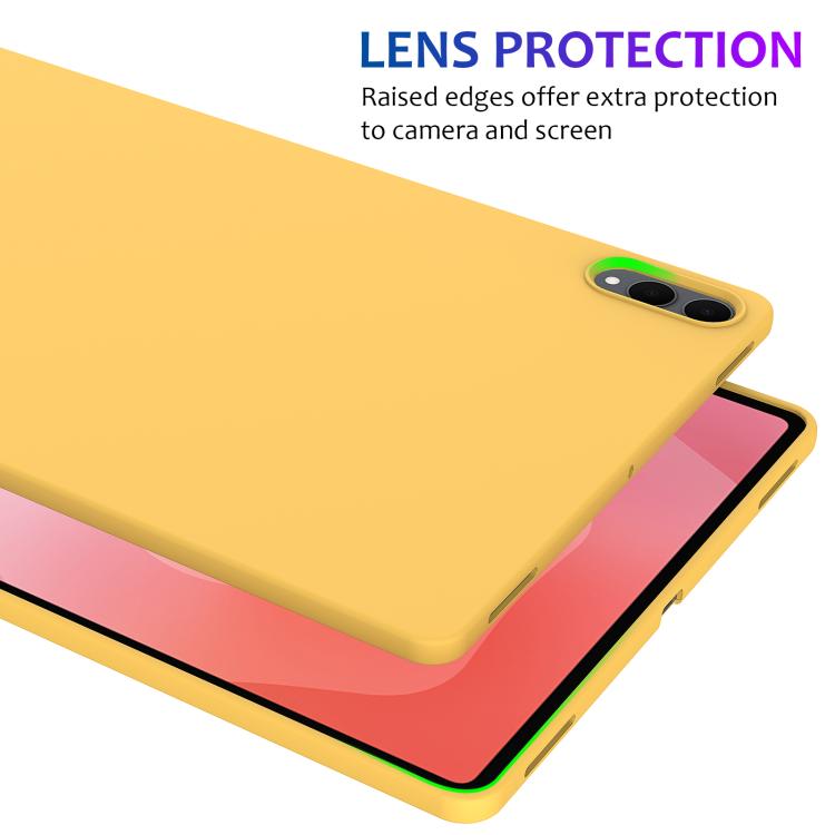 For Samsung Tab S11 Ultra Pure Color Liquid Silicone Shockproof Tablet Case