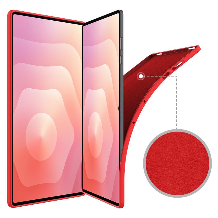 For Samsung Tab S11 Ultra Pure Color Liquid Silicone Shockproof Tablet Case