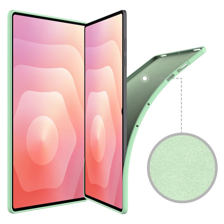 For Samsung Tab S11 Ultra Pure Color Liquid Silicone Shockproof Tablet Case