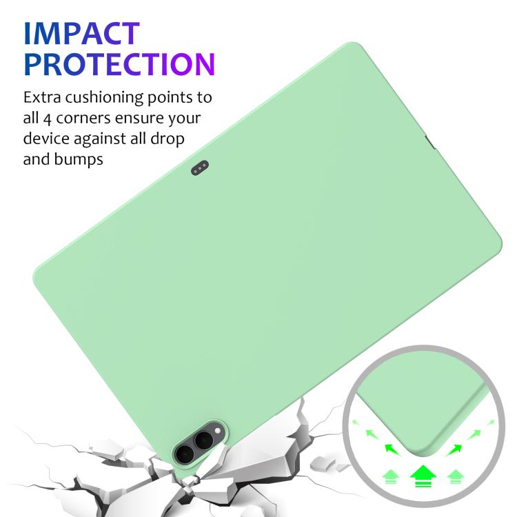 For Samsung Tab S11 Ultra Pure Color Liquid Silicone Shockproof Tablet Case