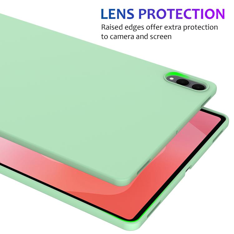 For Samsung Tab S11 Ultra Pure Color Liquid Silicone Shockproof Tablet Case