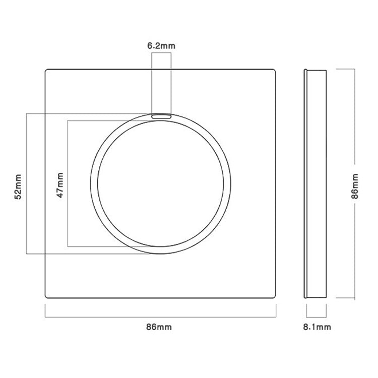 86mm Gray Aluminum Wire Drawing LED Switch Panel, Style:TV-Telephone socket