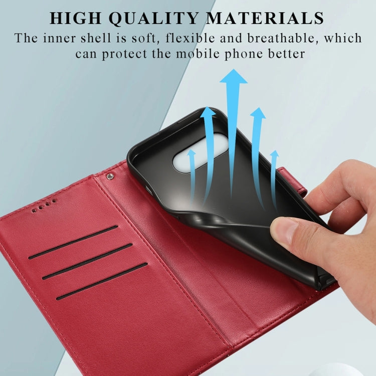 For Google Pixel 9a PU Genuine Leather Texture Embossed Line Phone Case