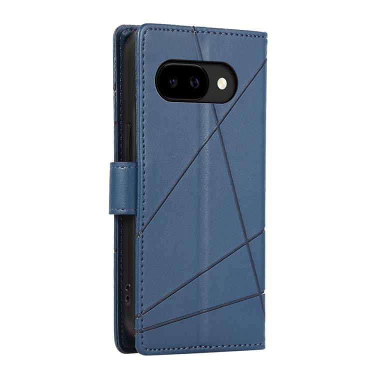 For Google Pixel 10a PU Genuine Leather Texture Embossed Line Phone Case