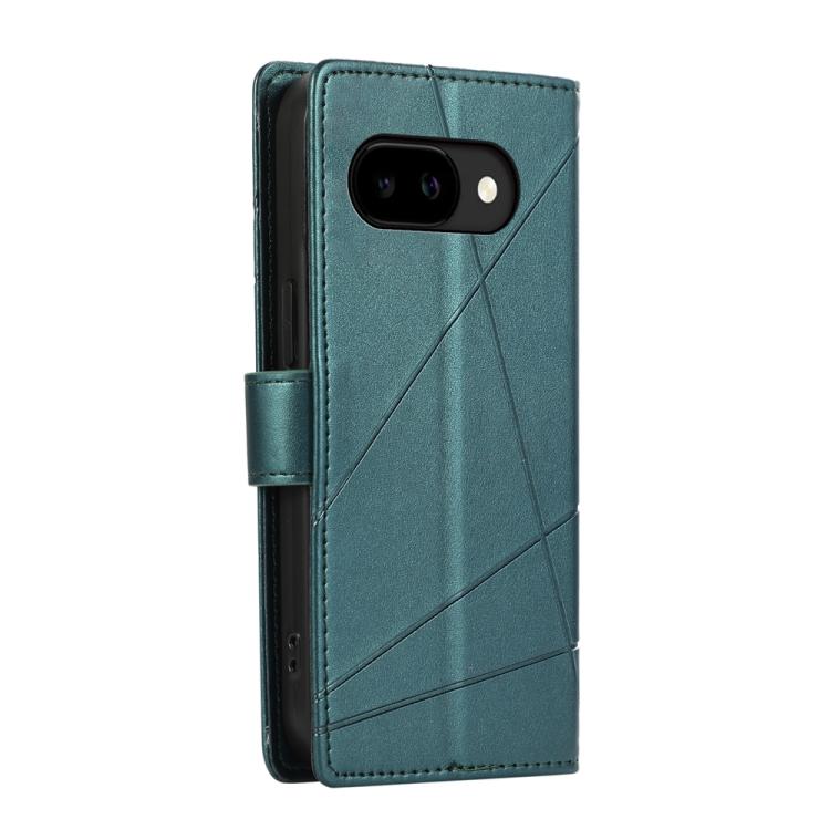 For Google Pixel 10a PU Genuine Leather Texture Embossed Line Phone Case