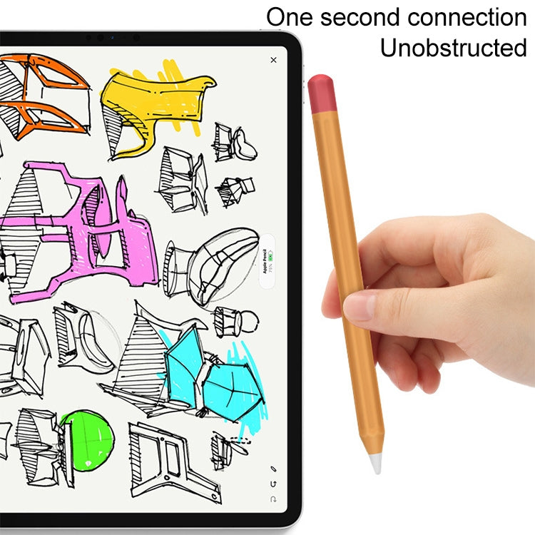 For Apple Pencil 1 Stylus Touch Pen Split Contrast Color Silicone Protective Case