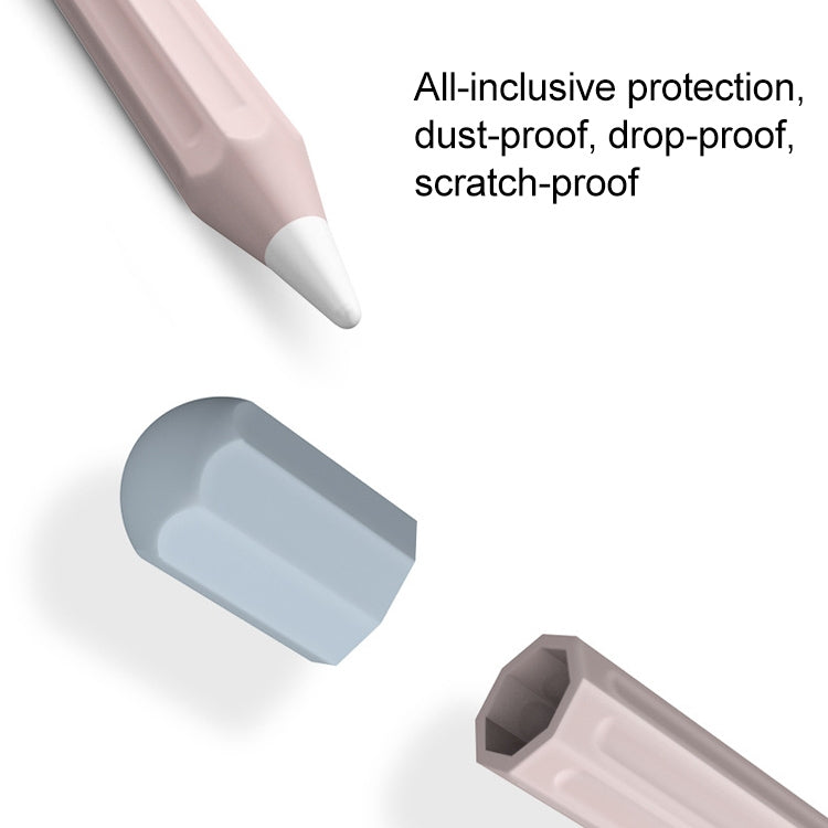 For Apple Pencil 1 Stylus Touch Pen Split Contrast Color Silicone Protective Case