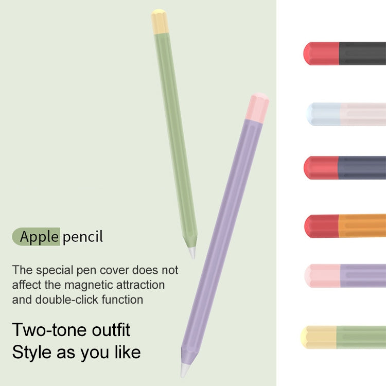 For Apple Pencil 1 Stylus Touch Pen Split Contrast Color Silicone Protective Case