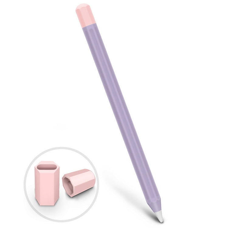 For Apple Pencil 1 Stylus Touch Pen Split Contrast Color Silicone Protective Case
