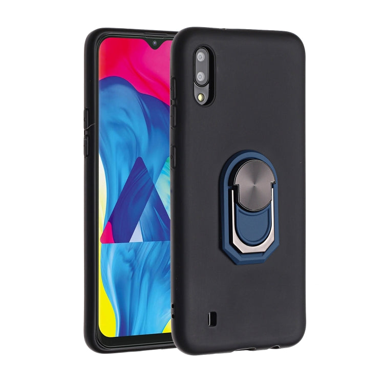 For Samsung Galaxy A01 PC + TPU Shockproof Protective Case with Ring Holder
