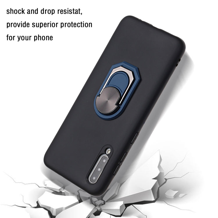 For Samsung Galaxy A50 PC + TPU Shockproof Protective Case with Ring Holder