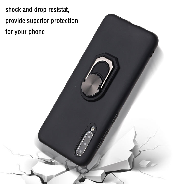 For Samsung Galaxy A50 PC + TPU Shockproof Protective Case with Ring Holder