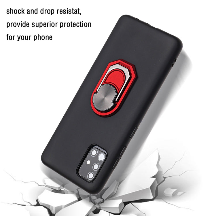For Samsung Galaxy A51 5G PC + TPU Shockproof Protective Case with Ring Holder
