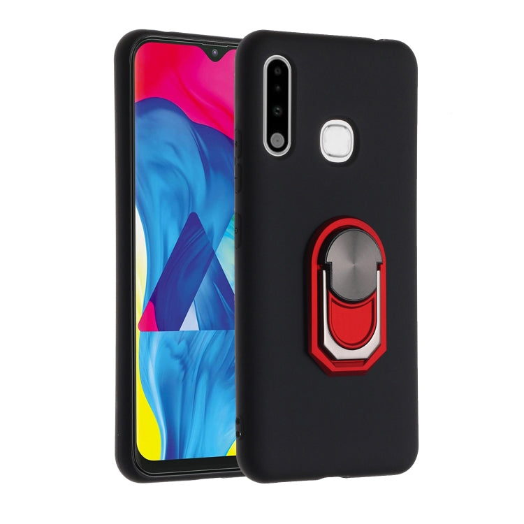 For Samsung Galaxy A70e PC + TPU Shockproof Protective Case with Ring Holder