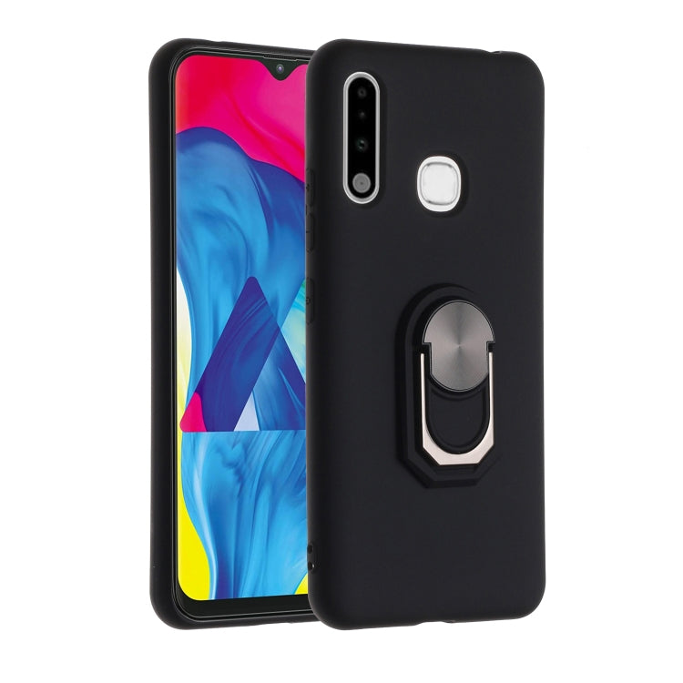 For Samsung Galaxy A70e PC + TPU Shockproof Protective Case with Ring Holder