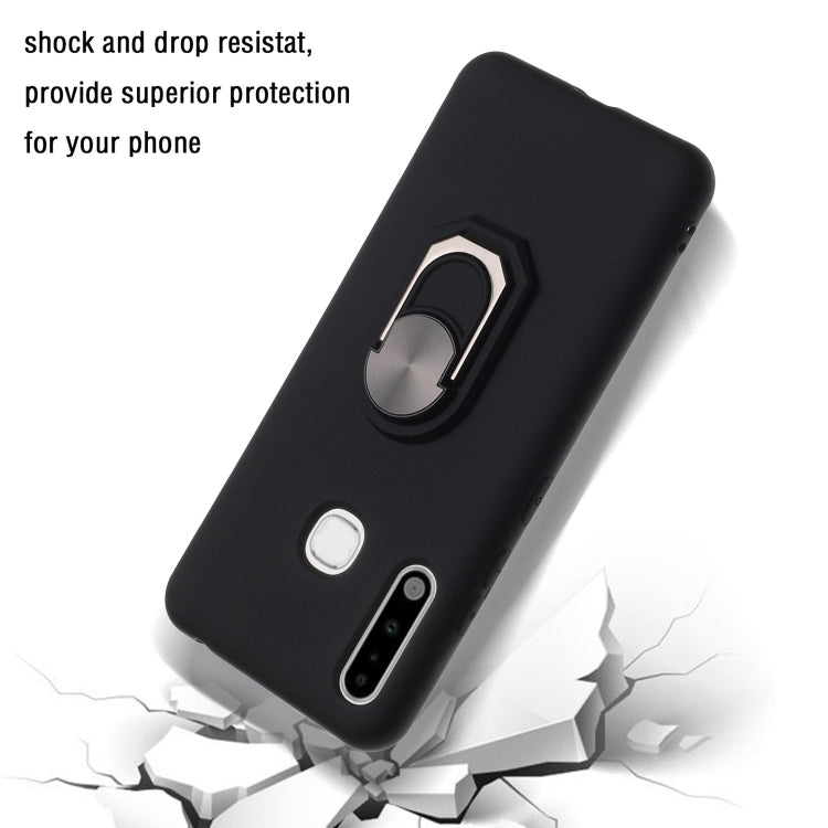 For Samsung Galaxy A70e PC + TPU Shockproof Protective Case with Ring Holder