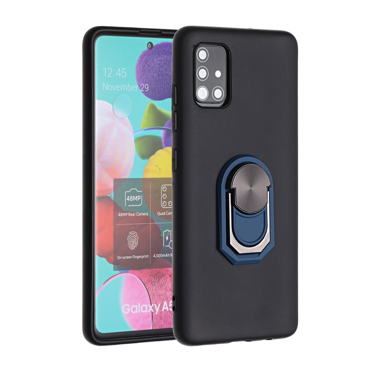 For Samsung Galaxy A71 PC + TPU Shockproof Protective Case with Ring Holder
