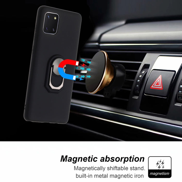 For Samsung Galaxy A81 PC + TPU Shockproof Protective Case with Ring Holder
