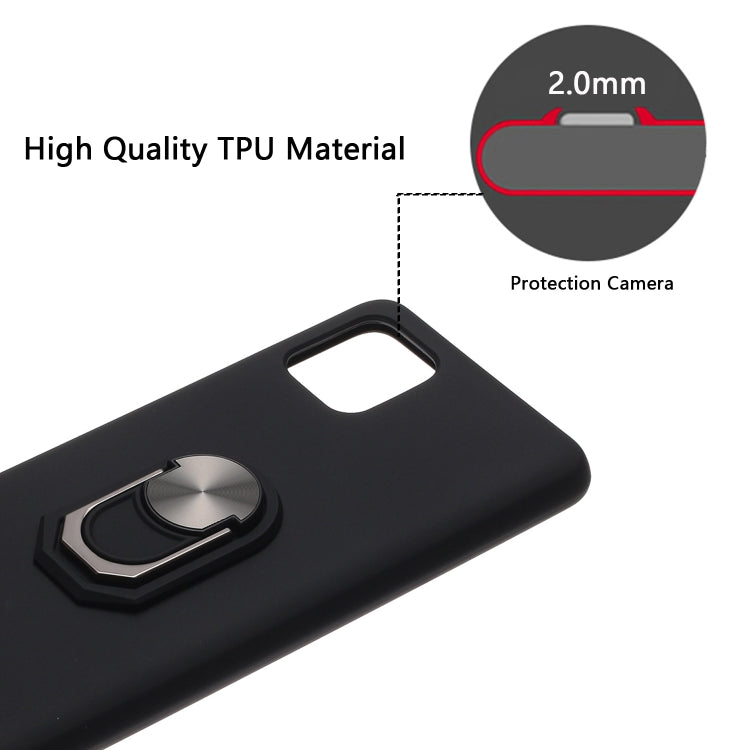 For Samsung Galaxy A81 PC + TPU Shockproof Protective Case with Ring Holder