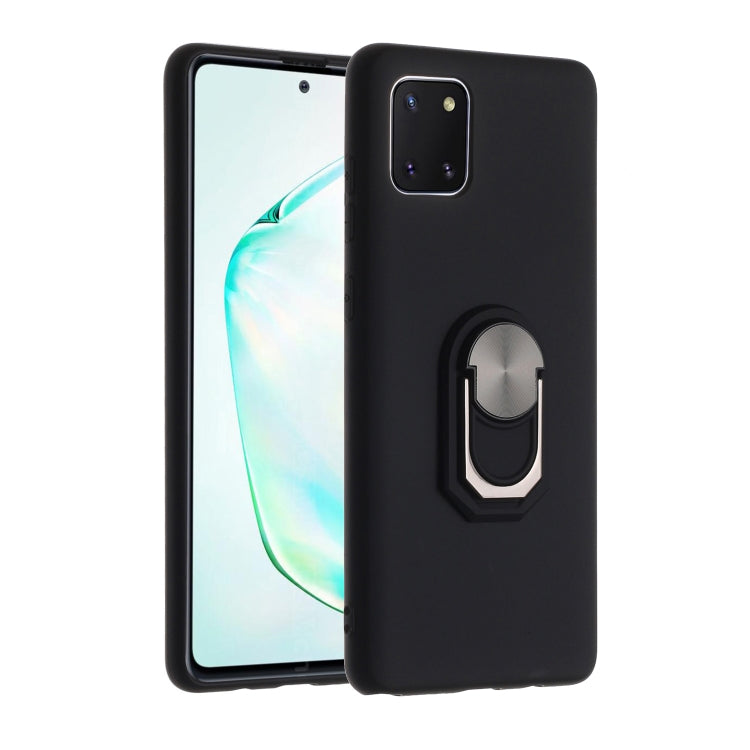 For Samsung Galaxy A81 PC + TPU Shockproof Protective Case with Ring Holder