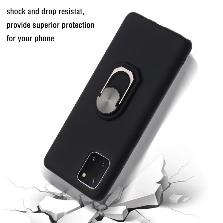 For Samsung Galaxy A81 PC + TPU Shockproof Protective Case with Ring Holder
