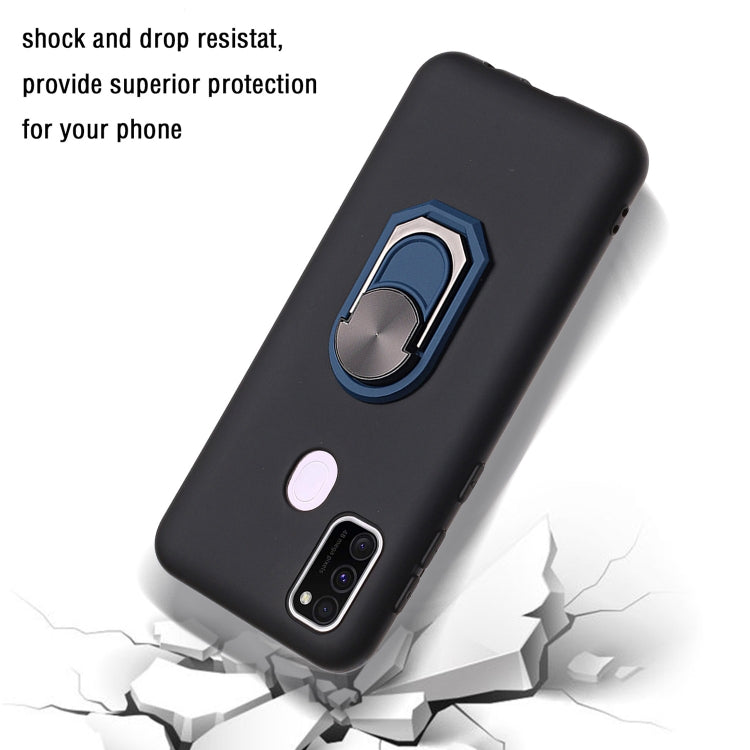 For Samsung Galaxy M30S PC + TPU Shockproof Protective Case with Ring Holder