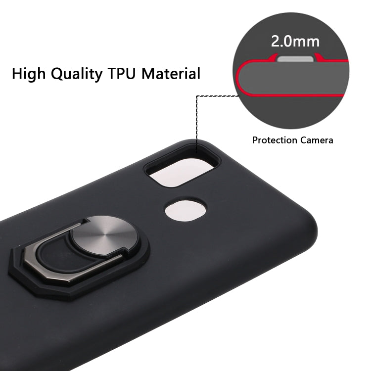 For Samsung Galaxy M30S PC + TPU Shockproof Protective Case with Ring Holder