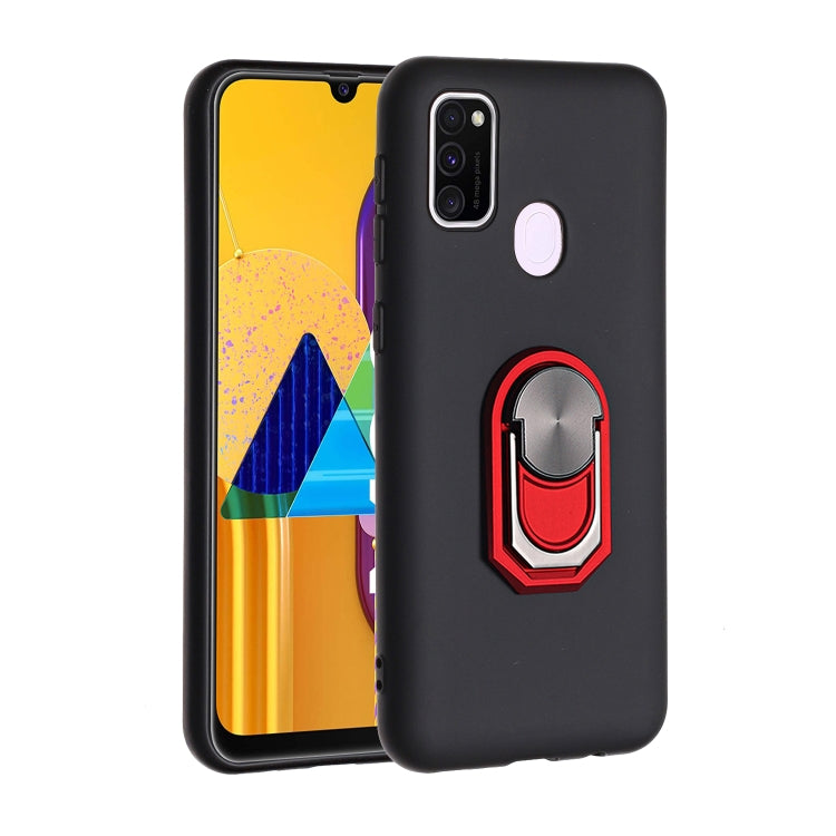 For Samsung Galaxy M30S PC + TPU Shockproof Protective Case with Ring Holder