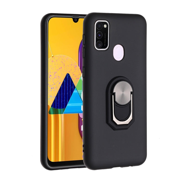 For Samsung Galaxy M30S PC + TPU Shockproof Protective Case with Ring Holder