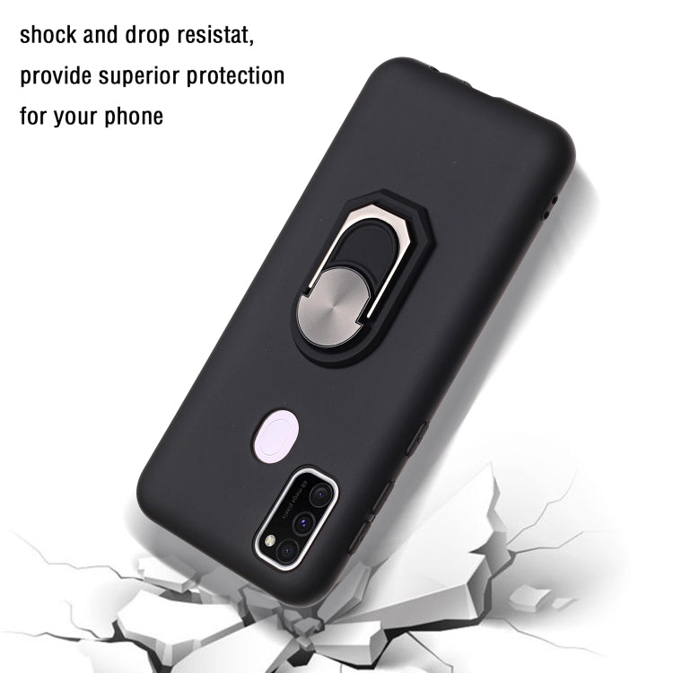 For Samsung Galaxy M30S PC + TPU Shockproof Protective Case with Ring Holder