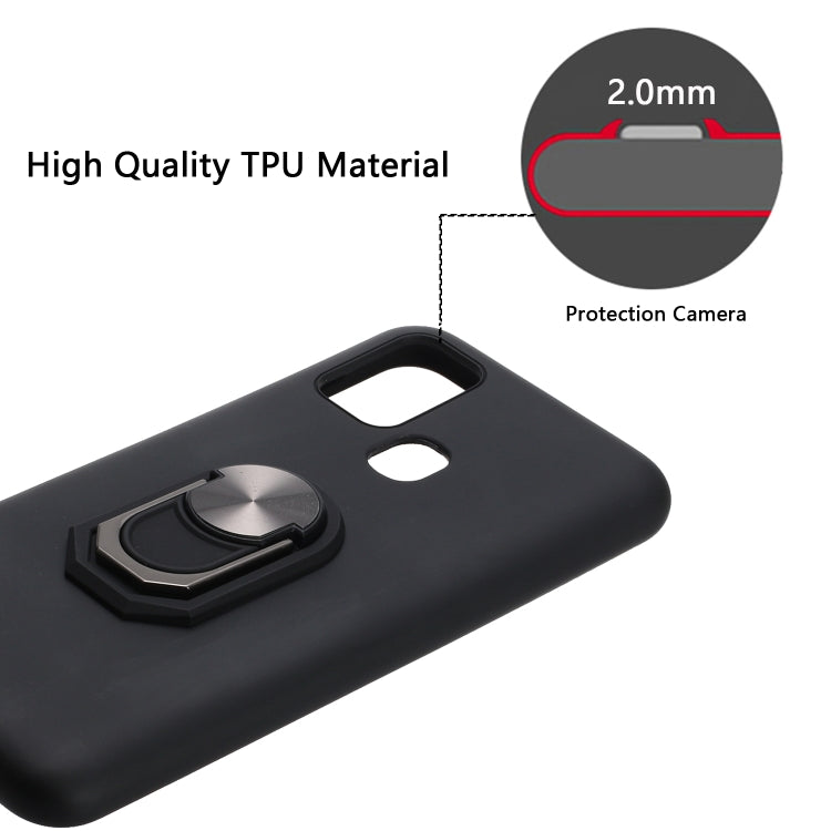 For Samsung Galaxy M31 PC + TPU Shockproof Protective Case with Ring Holder
