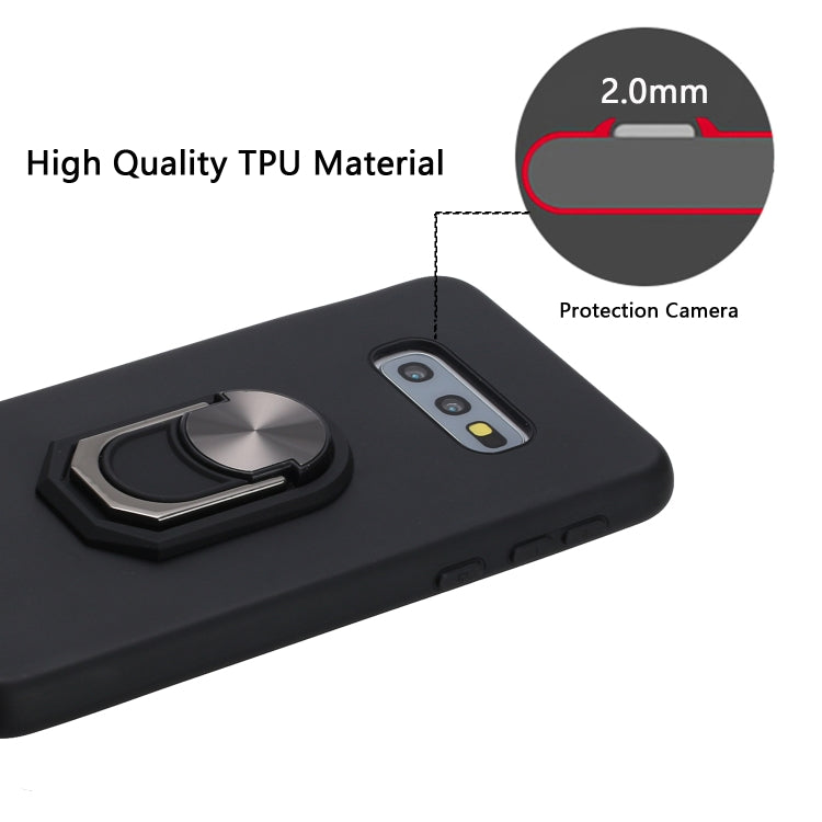 For Samsung Galaxy S10e PC + TPU Shockproof Protective Case with Ring Holder(Red)