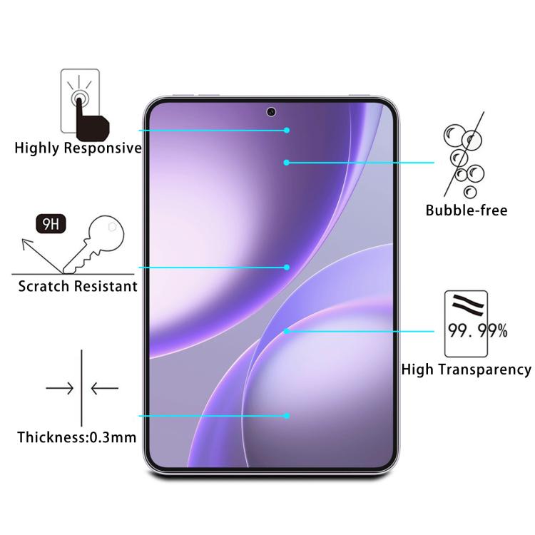 For OPPO Pad mini 8.8 inch 2026 2pcs 9H 0.3mm Explosion-proof Tempered Glass Film