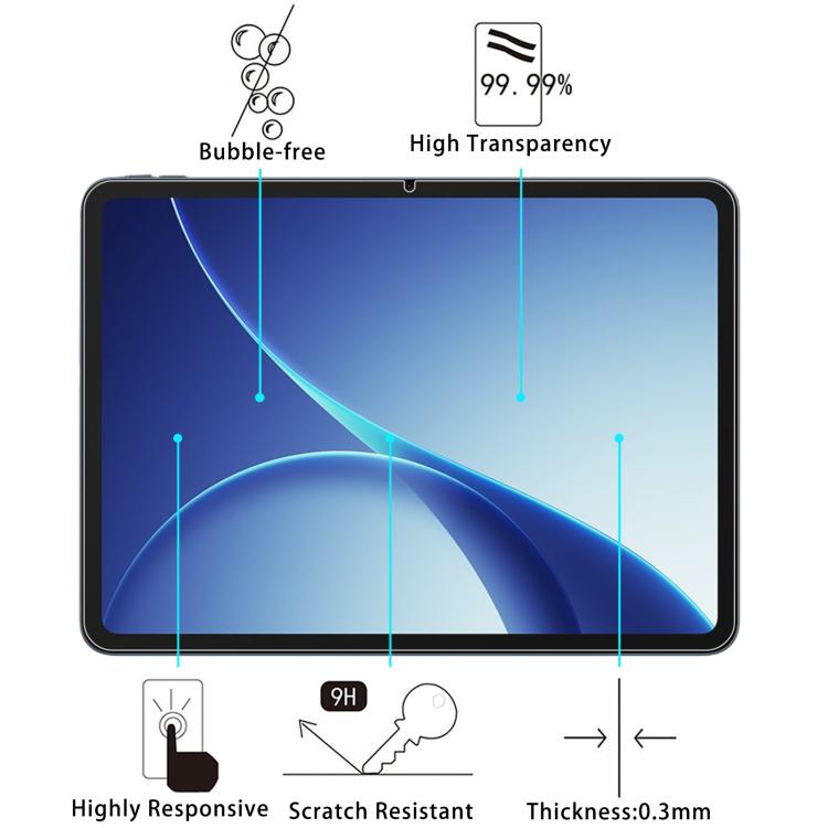 For OPPO Pad Air5 12.1 inch 25pcs 9H 0.3mm Explosion-proof Tempered Glass Film
