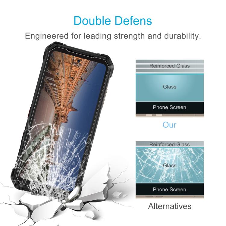 For FOSSiBOT F107 Pro 10pcs 0.26mm 9H 2.5D Tempered Glass Film
