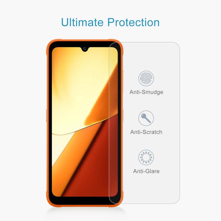 For FOSSiBOT F112 Pro 10pcs 0.26mm 9H 2.5D Tempered Glass Film