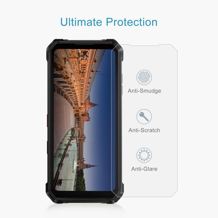 For FOSSiBOT F107 Pro 50pcs 0.26mm 9H 2.5D Tempered Glass Film
