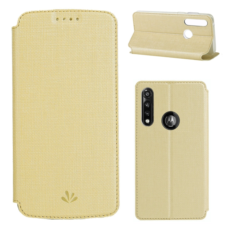 For Motorola Moto G Power ViLi Magnetic Suction Shockproof TPU + PU Horizontal Flip Protective Case with Card Slot & Holder