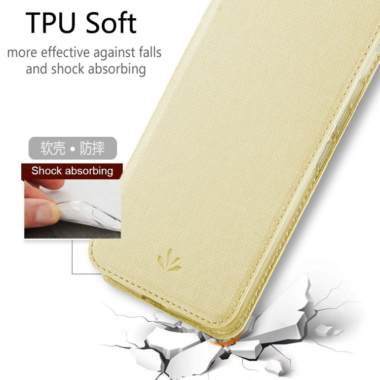 For Motorola Moto G Power ViLi Magnetic Suction Shockproof TPU + PU Horizontal Flip Protective Case with Card Slot & Holder