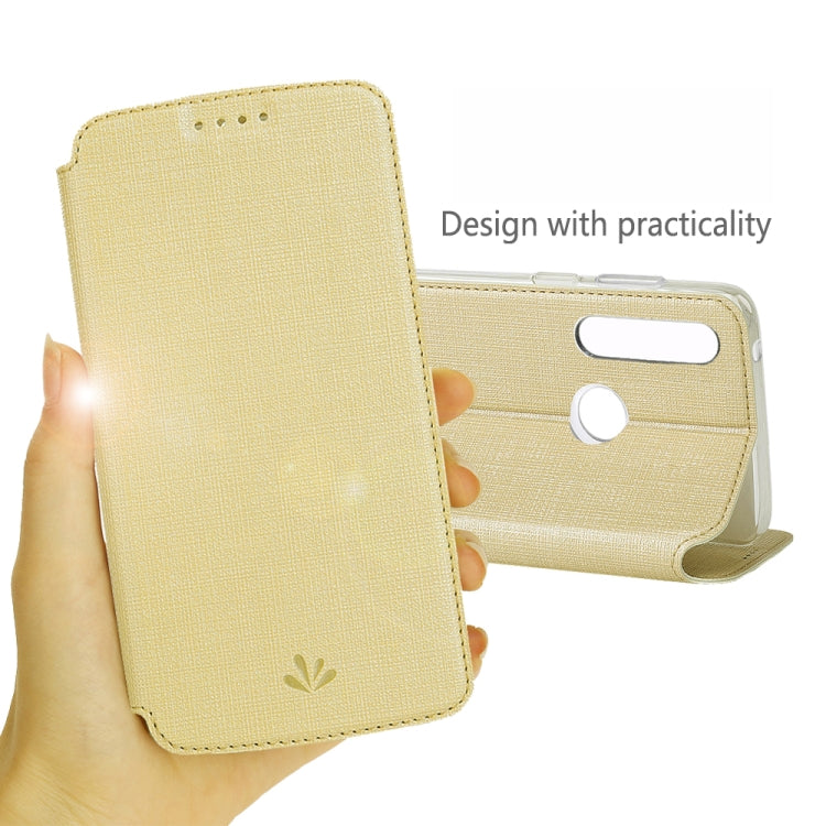 For Motorola Moto G Power ViLi Magnetic Suction Shockproof TPU + PU Horizontal Flip Protective Case with Card Slot & Holder