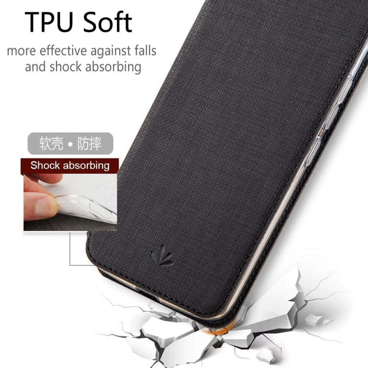 For Motorola Moto G Power ViLi Magnetic Suction Shockproof TPU + PU Horizontal Flip Protective Case with Card Slot & Holder