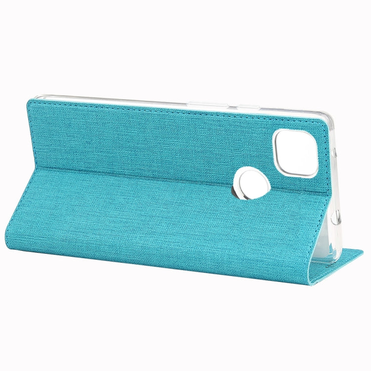 For Google Pixel 4a ViLi Magnetic Suction Shockproof TPU + PU Horizontal Flip Protective Case with Card Slot & Holder