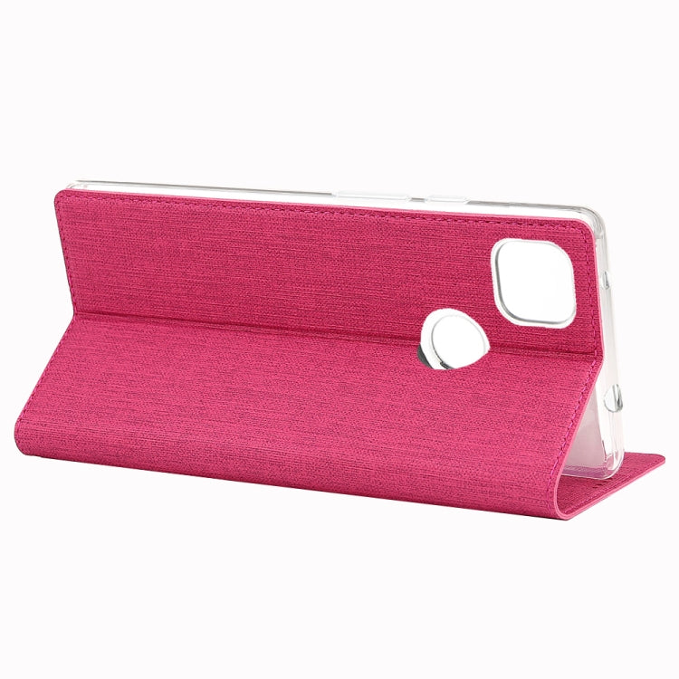 For Google Pixel 4a ViLi Magnetic Suction Shockproof TPU + PU Horizontal Flip Protective Case with Card Slot & Holder