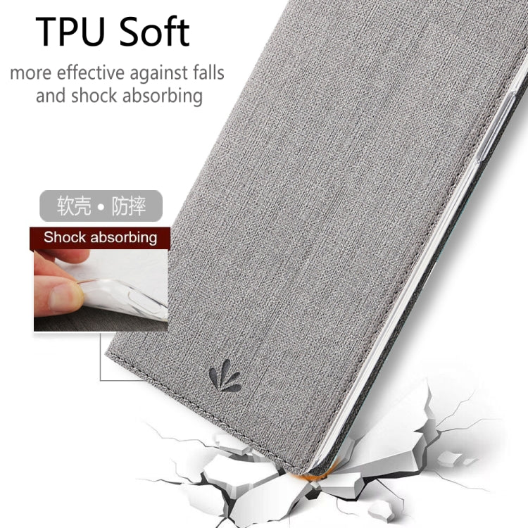 For Samsung Galaxy A21s ViLi Magnetic Suction Shockproof TPU + PU Horizontal Flip Protective Case with Card Slot & Holder