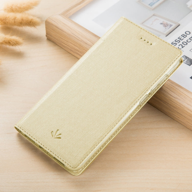 For Samsung Galaxy A21s ViLi Magnetic Suction Shockproof TPU + PU Horizontal Flip Protective Case with Card Slot & Holder