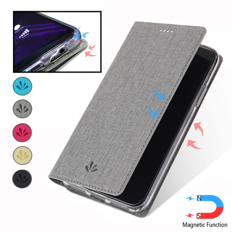 For Samsung Galaxy A21s ViLi Magnetic Suction Shockproof TPU + PU Horizontal Flip Protective Case with Card Slot & Holder