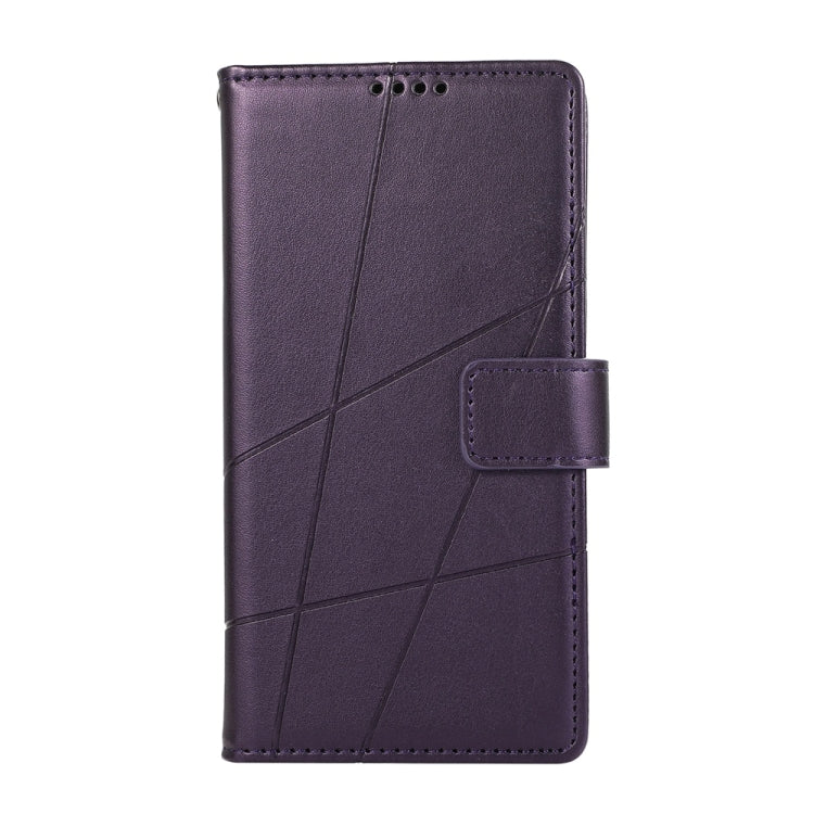 For Realme 13 Pro / 13 Pro+ Global PU Genuine Leather Texture Embossed Line Phone Case