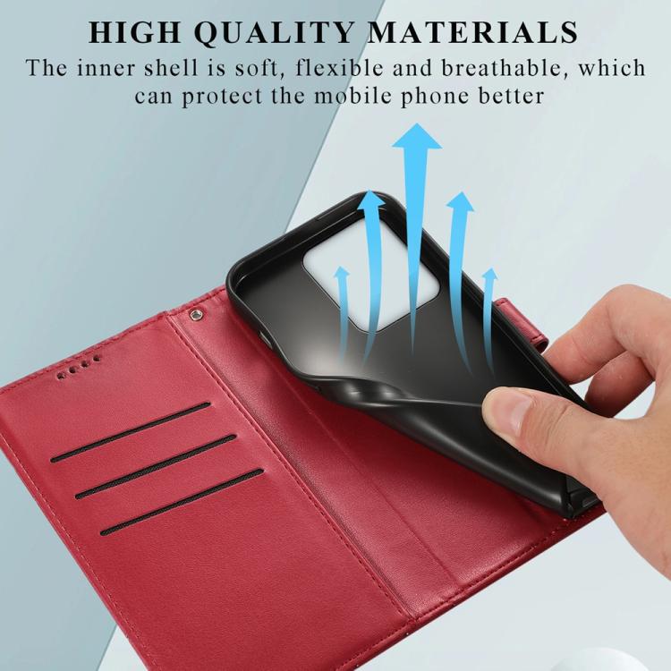 For Realme 15 5G / Realme 15 Pro 5G PU Genuine Leather Texture Embossed Line Phone Case